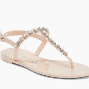 Stuart Weitzman sparkle jelly sandals size 9.